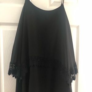 Spaghetti black dress